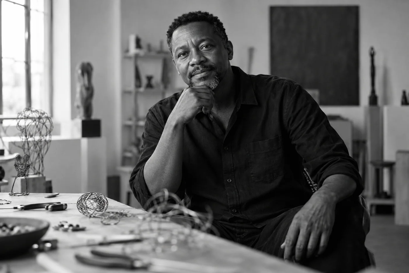 Generated portrait of Sipho Bheki, a fictional artist for this collection preview